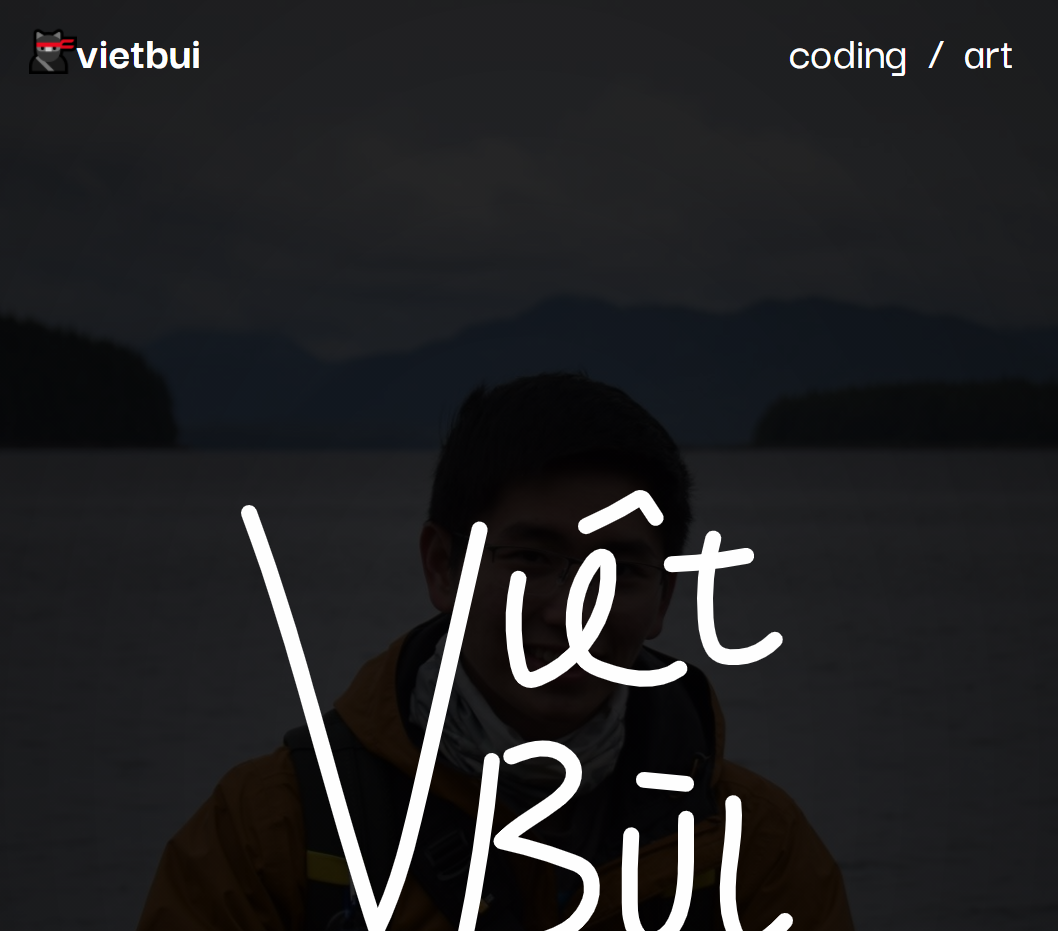 Screenshot of this website